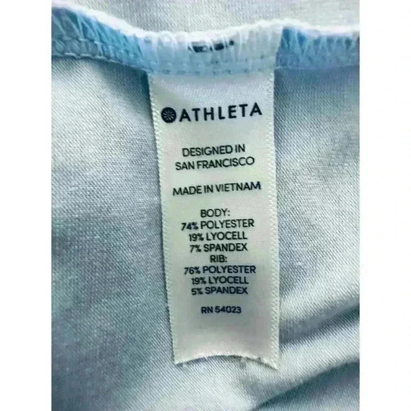Athleta Blue Essence Semi Fit Long Sleeve Top Women’s Small - Picture 8 of 8